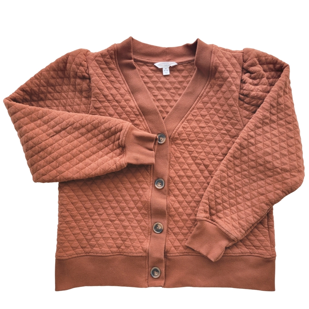 TIME AND TRUE Medium Rust Cardigan